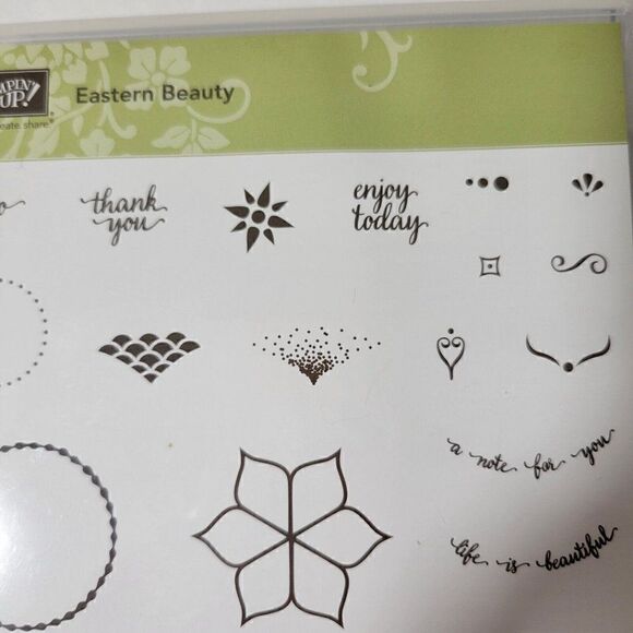 Stampin' Up EASTERN BEAUTY Clear Mount Stamp Set Of 21 Card Making Scrapbooking - Picture 7 of 12